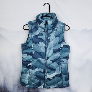 The North Face Alpz 2.0 550 Down Vest Blue Camo Women's XS